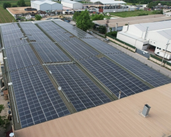 factory solar panel installation